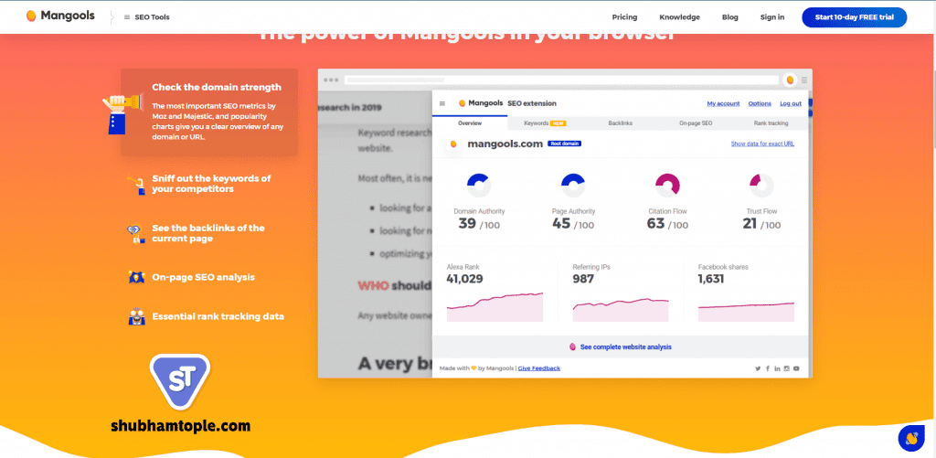 Mangools SEO Extension