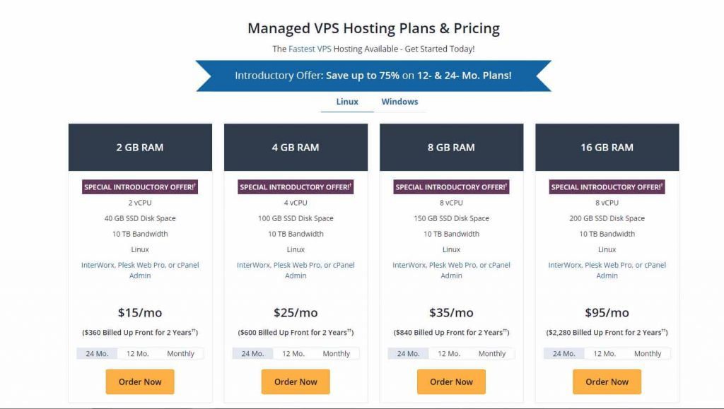 pricings of liquid web hosting