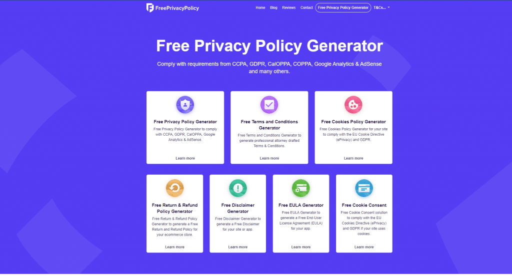 free privacy policy generator