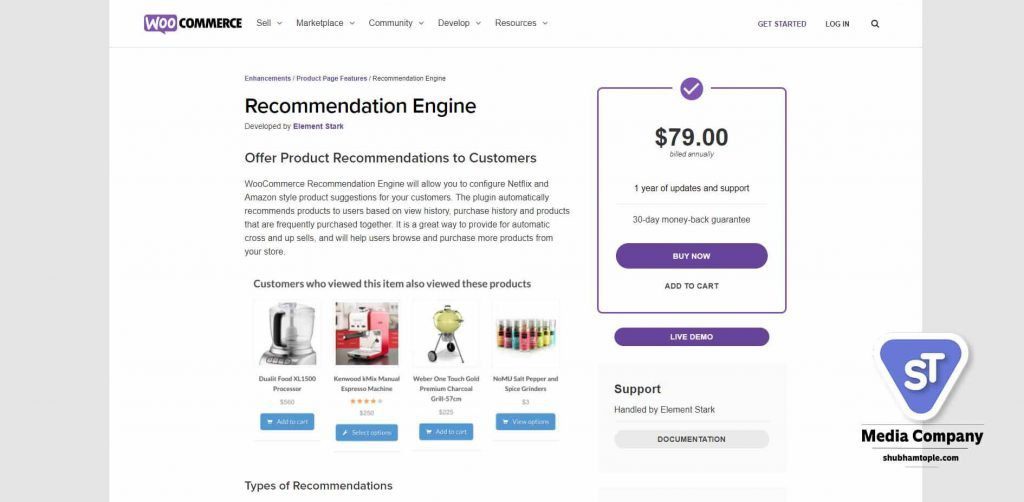 WooCommerce Recommendation Engine