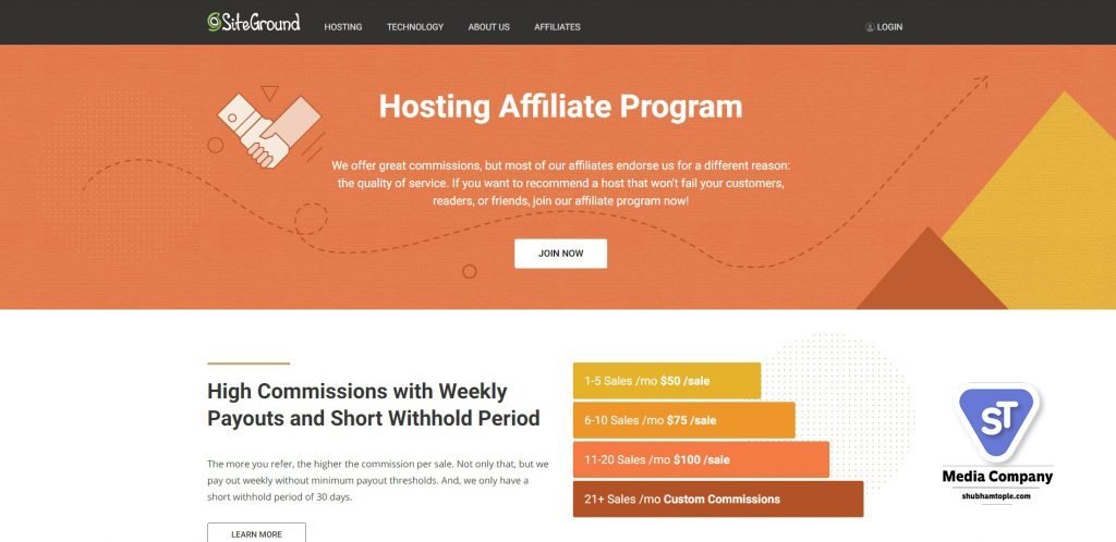 siteground affiliate program