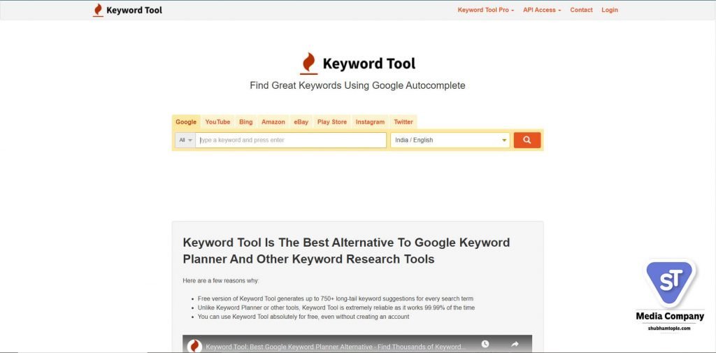 keyword in