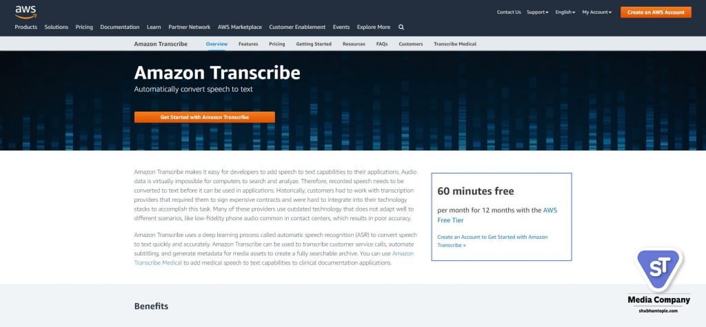 amazon transcribe
