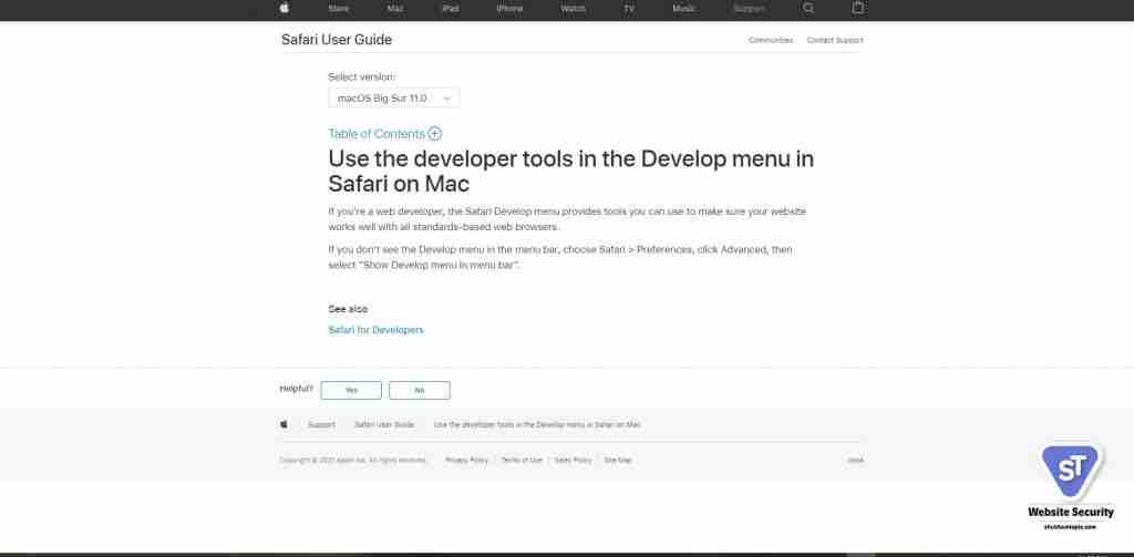 sаfаri Develорer Tооls