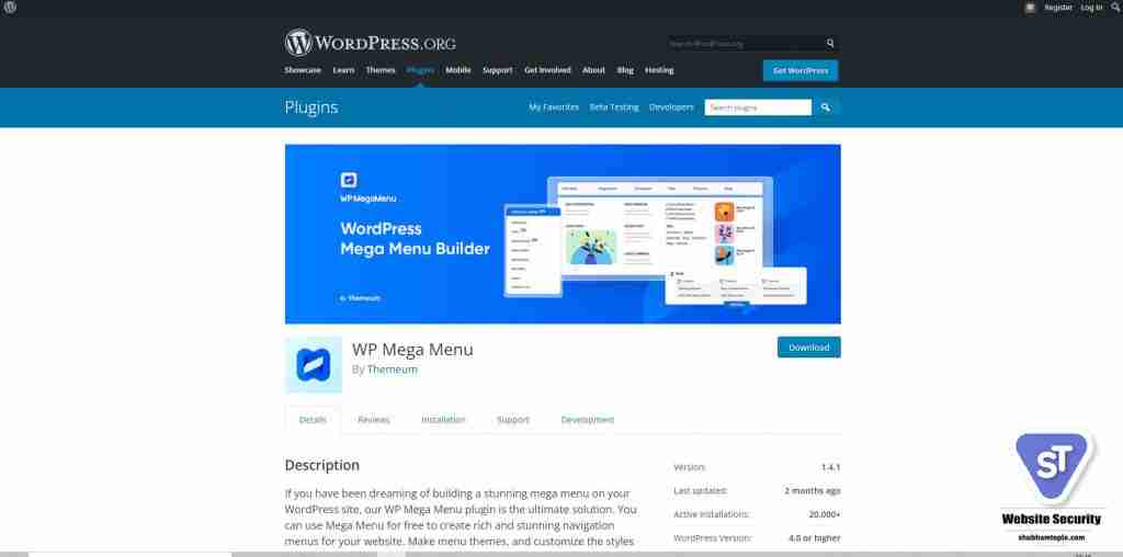 WP Mega Menu