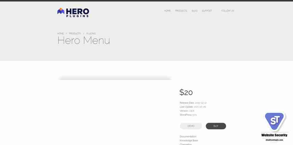 Hero Menu