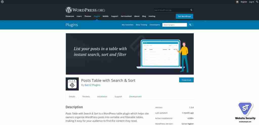 3.Posts Table Pro